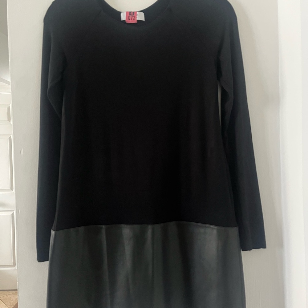 Faux Leather / Spandex Dress